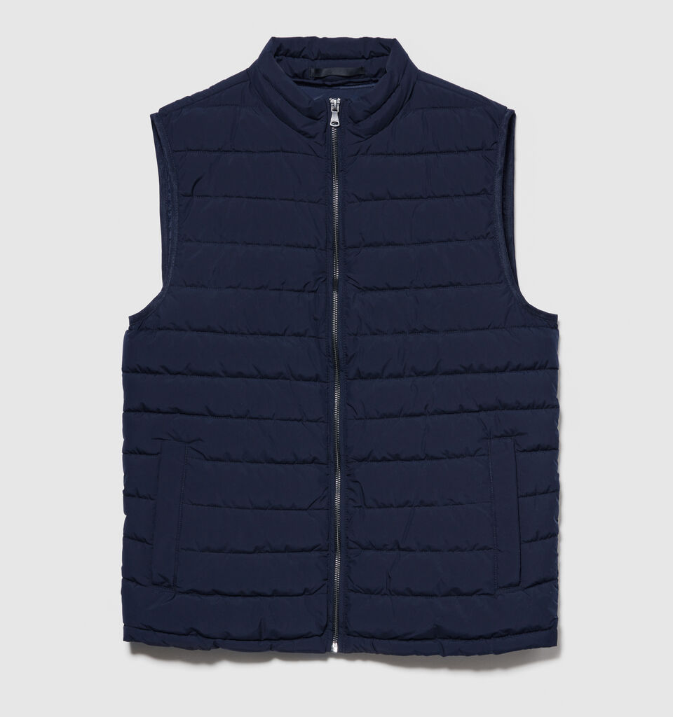 Padded vest - men's puffer jackets and coats - Dark Blue | Sisley image number 6